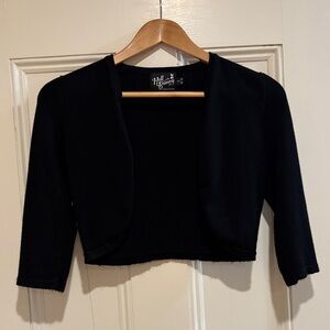 Hell Bunny Black Cropped Bolero Jacket
